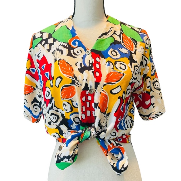 Sarah by Memeng Tops - Sarah by Memeng printed top
